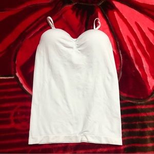 All white tank top